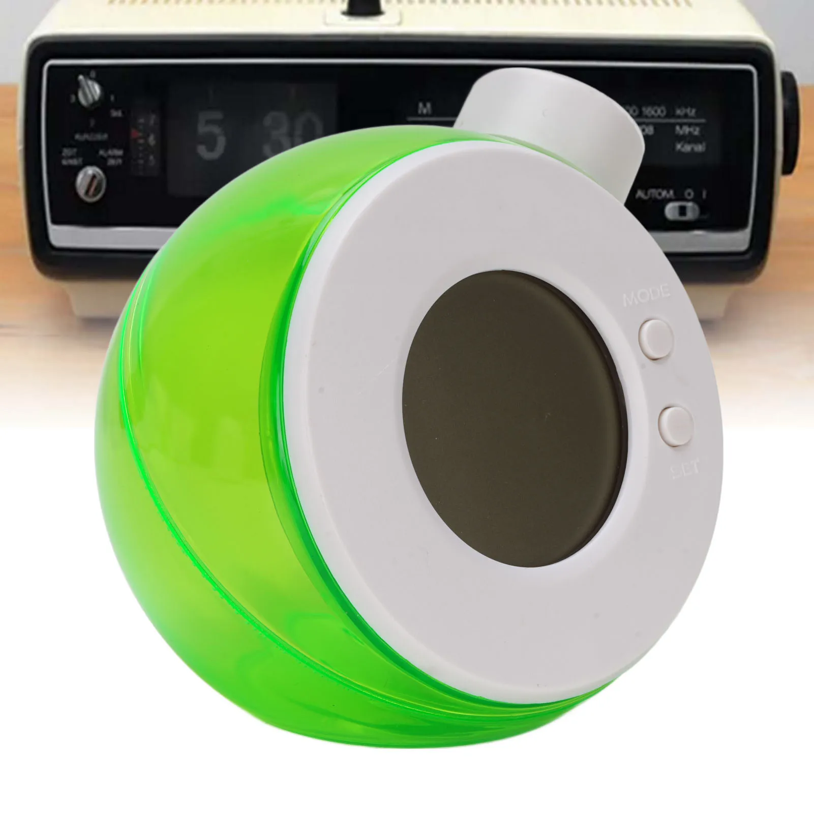 Water Powered LED Digital Alarm Clock Quiet Water Energy Clock Eco Conscious Clock For Nightstand Bedroom Office Living Room