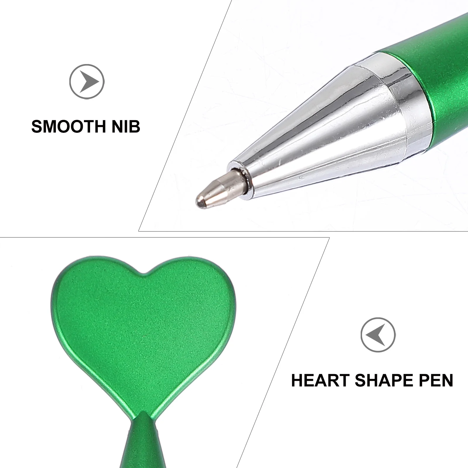 

18 Pcs Heart-shaped Love Ballpoint Pen Toddler Pearlescent Paint Cute Pens for Girls