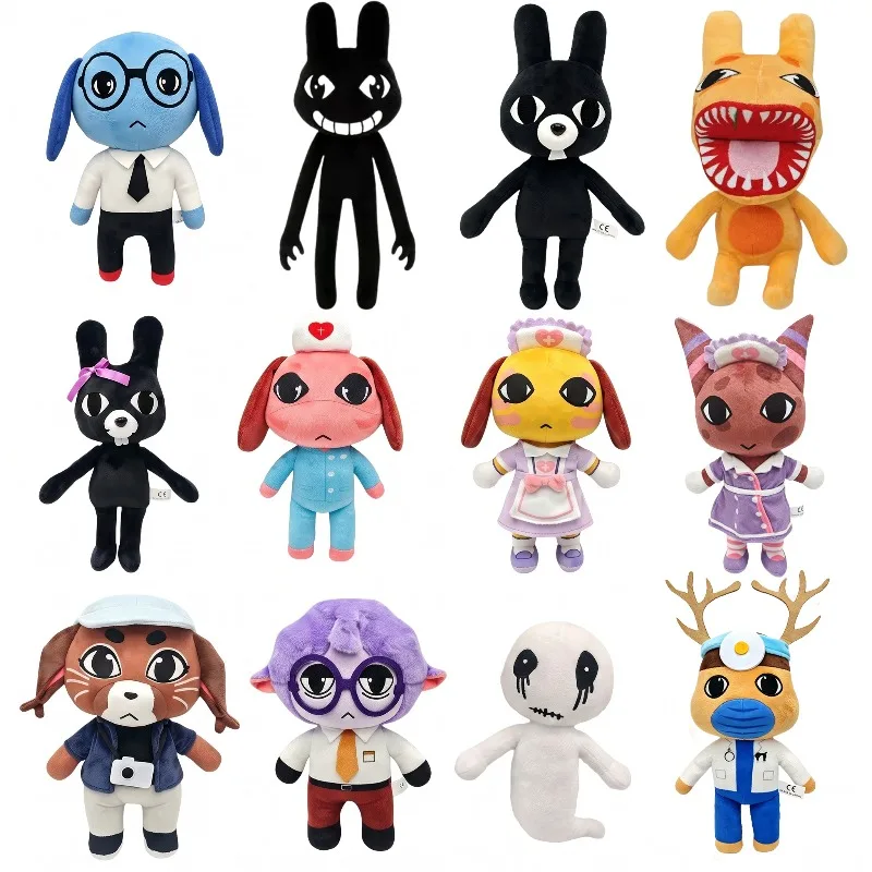 2026 New Horror Animal Hospital Anomaly Plush Doll Toy Soft Stuffed Cartoon Animal Plushie Home Decoration Fans Halloween Gift