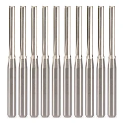 10pcs  SHK 3.175mm CED 2mm CEL 15mm 17mm Straight Slot Bit Wood Cutter CNC Solid Carbide Two Double Flute Bits CNC Router Bits