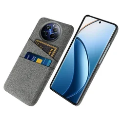 For Oppo Realme 12 Pro Plus Funda Luxury Fabric Dual Card Cover For OPPO Realme 12 Pro+ 5G 6.7“ RMX3840 Business Case Capa Coque