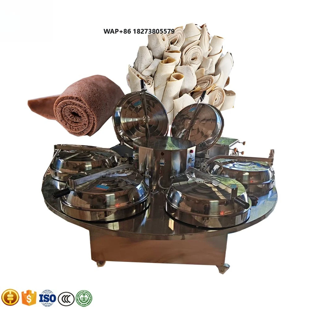 Injera Chapati Rolling Injera Crepe Pancake Injera Maker Make Machine