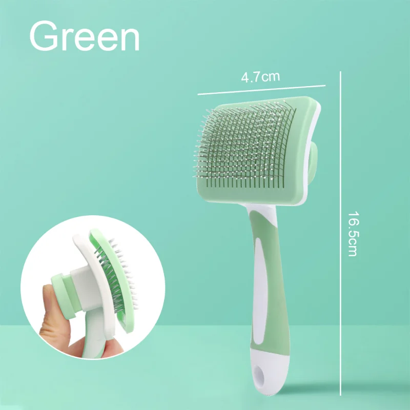 Pet Hair Shedding Comb Dog Cat Brush Grooming Long Hair Indoor Cats Brush Hair Remover Cleaning Beauty Slicker Pet Supplies