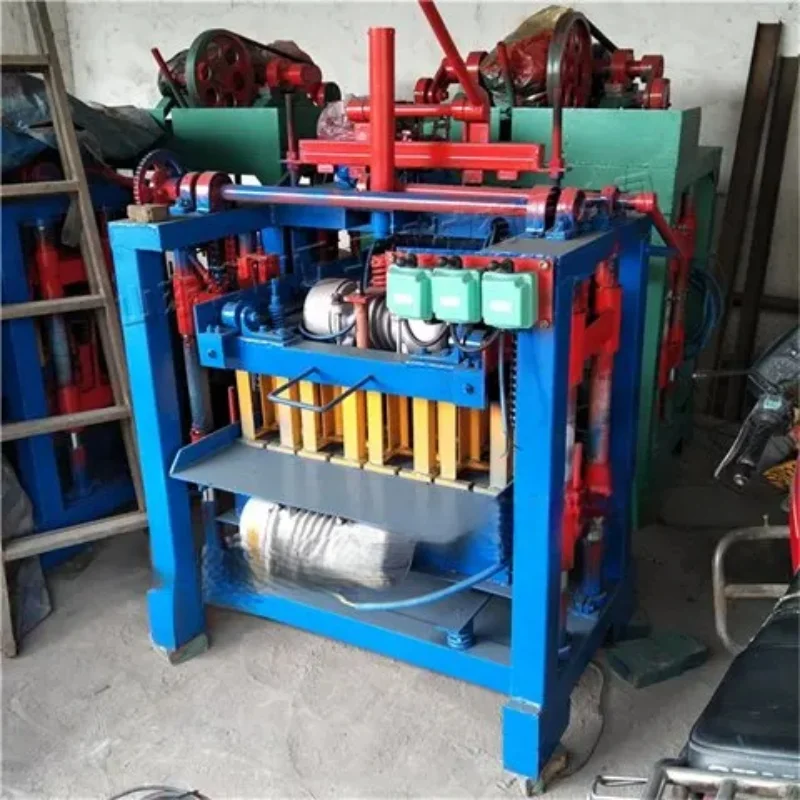 2-45 4-30 4-35 Brick Making Machine Hollow Non Burning Cement Brick Small Mobile Simple Brick Making Machine Set Of Molds