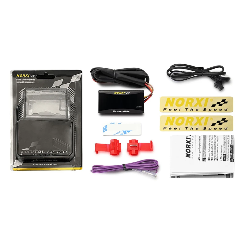 Mini medidor Digital de rpm para motocicleta, motor fueraborda con pantalla de retroiluminación, medidor de tacho NORXI