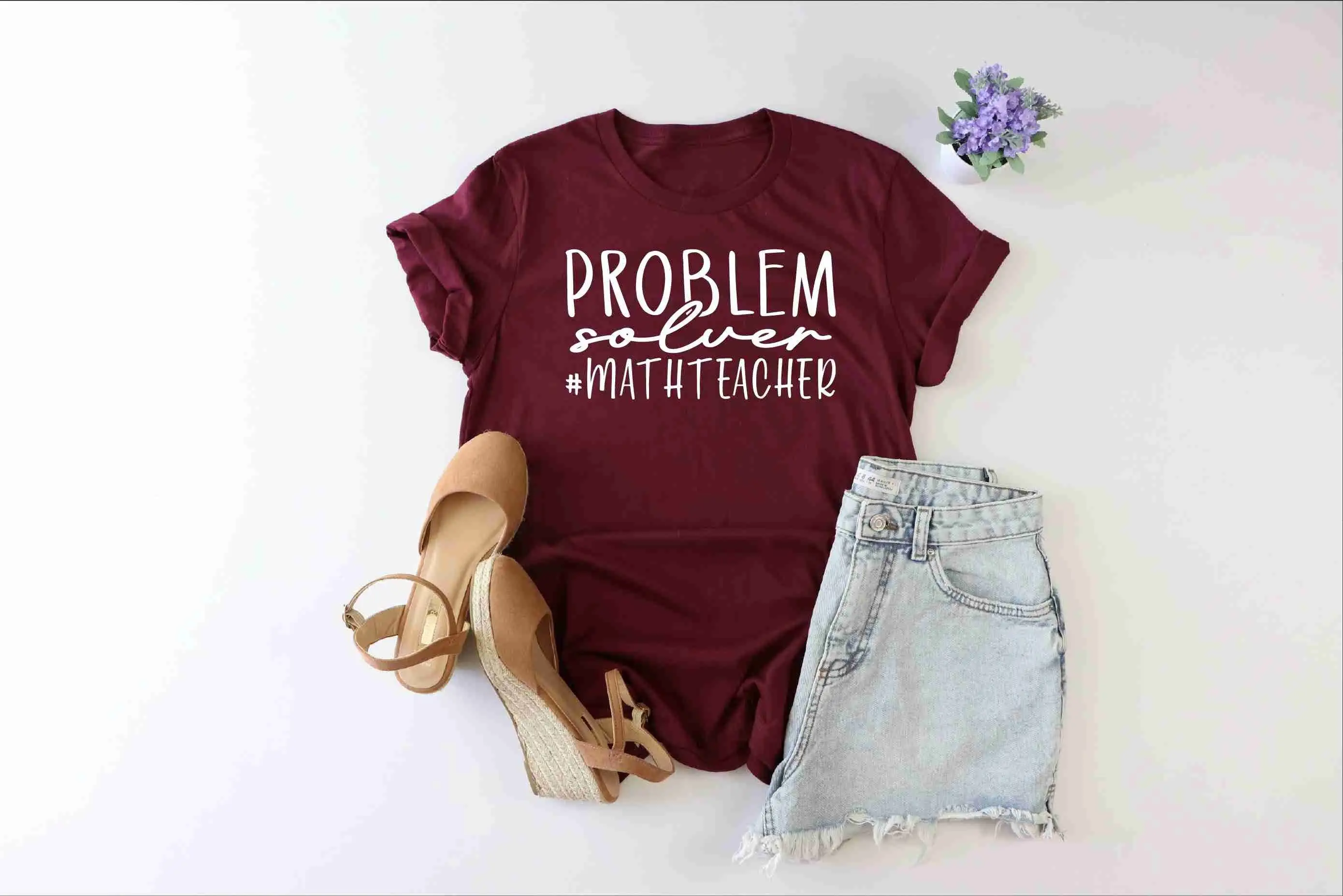 Problem Solver Math Teacher T Shirt Lover Funny Appreciation Life