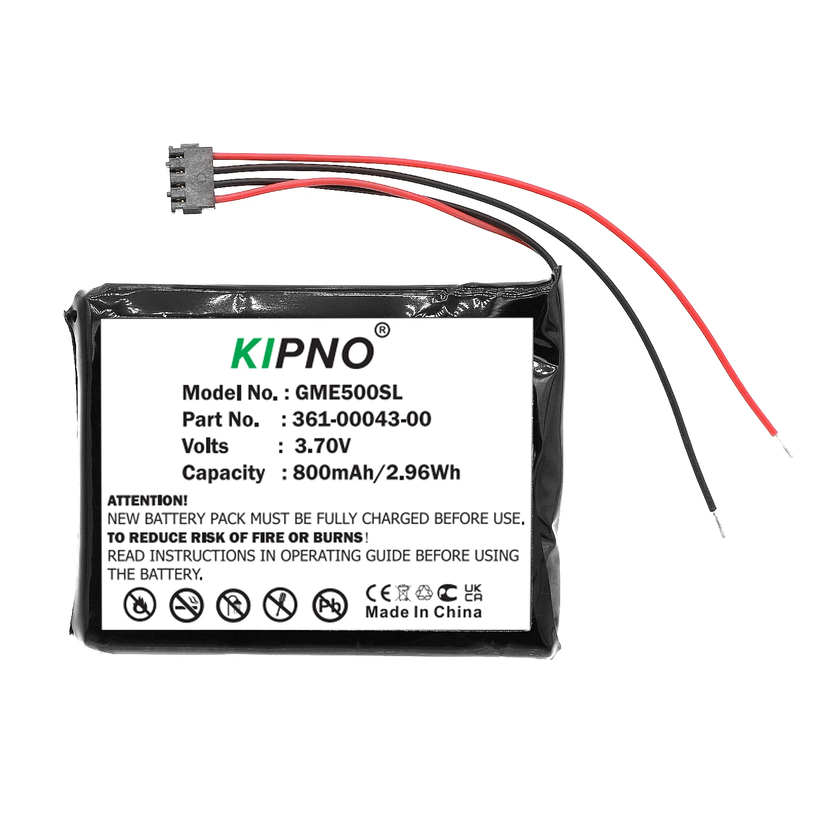 GPS, Navigator 800mAH Battery For Garmin 361-00043-00 361-00043-01 361-0043-00 361-0043-01 Edge Explore 820 010-01626-02 520