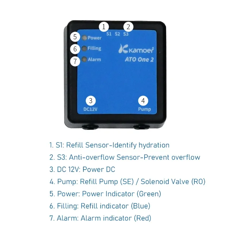 ATO ONE 2 Smart Aquarium Automatic Water Replenisher with Newly Upgraded Optical Liquid Level Sensor for Fish Tank