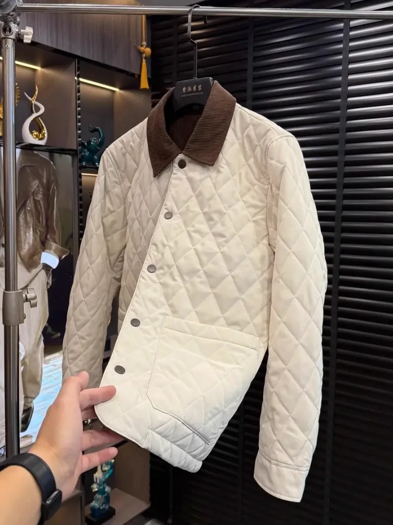 

High Quali Men's Jaet Collared Outerwear Autumn Winter Faionable Versatile Cool Lightweight Luxury Stand Fit Antibac...