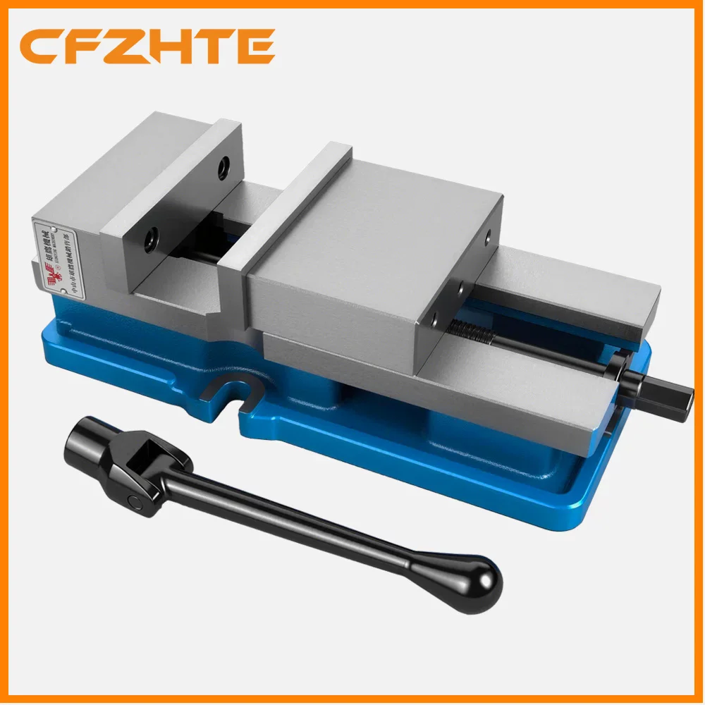 Integrated Back Pull Flat Pliers, Reverse Pull Angle Fixed CNC Machining Center, Heavy-duty 6-inch High Platform Vise