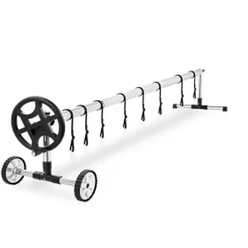 14FT Above Ground Stainless Steel Swimming Pool Reel Pool Cover Roller