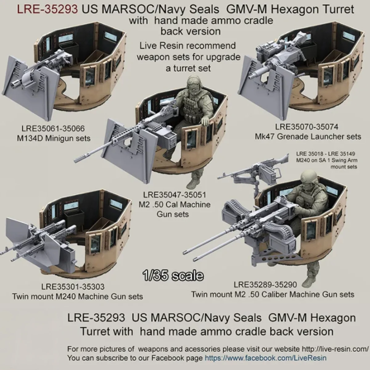 1/35 Resin unpainted model Kit, military theme, GMV-M armored Hexagon turret (without shield) Unassembled and unpainted GK