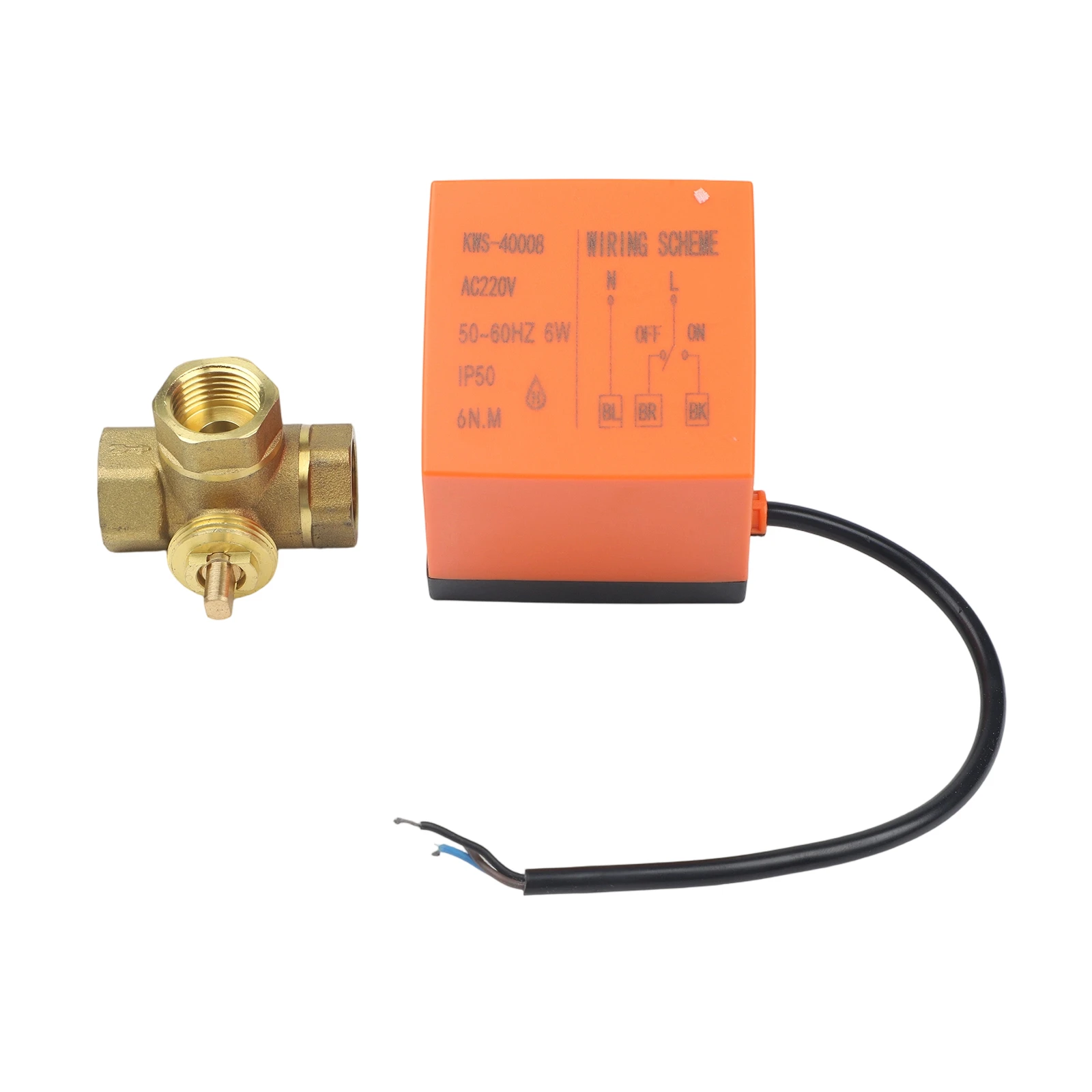 3 Way Solenoid Valve Dispenser Heating Valve AC220V Ball Valve Pressure Rating 1.6 Mpa Quick Installation Design