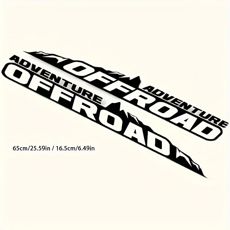 2pcs Suitable for Off-road Vehicle Hood Stickers, Suitable for Off-road Retrofit Body Stickers