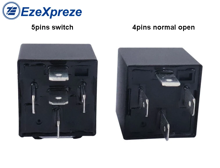 Relé SOLEID automotivo, normalmente aberto ou contato do interruptor, automóvel universal do carro, JD1912, 12V, 24V, 40A, 4 pinos, 5 pinos, 1PC
