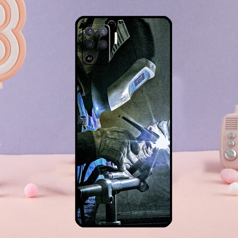 لحام لحام الساخن المعادن عامل جراب هاتف ل ممن لهم A80 A60 A40 A94 A54 A98 A78 A18 A38 A58 A16 A76 A96 A17 A77 A74 A57S A15 #4