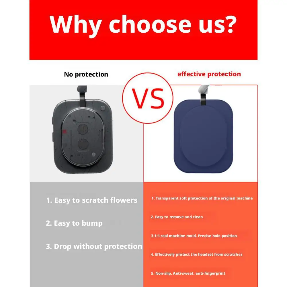 1Pair/SET Replacement Silicone Headband Cover For NOTHING Headphone Shockproof Waterproof Headphone Protective Cover