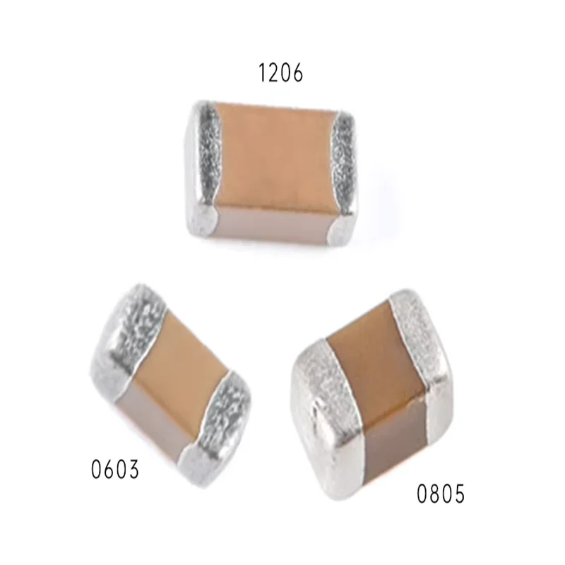 50PCS Chip ceramic capacitor package 1206 25v Chip capacitor 10NF 104K 22 33 470P 1UF 2.2 4.7U 105 106 47UF