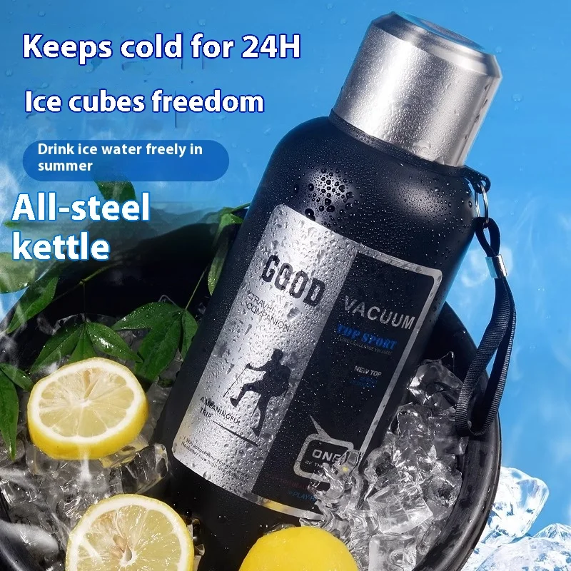 

316 Stainless Steel Inner Large Capacity Vacuum All-Steel Insulated Cup Outdoor Travel Hiking Fitness Portable