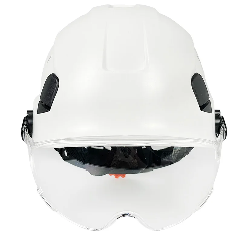 CE Construction Safety Helmet With Goggles For Engineer Visor ABS Hard Hat Vents Industrial Work Head Protection