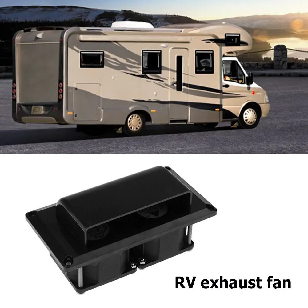 For Camper Trailer Motorhome Boat Marine Yacht White Black Fans Exhaust Fan Car Accessories Caravan Side Air Vent Ventilation