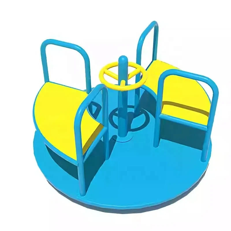 Carousel | Outdoor Playground Swivel Chair | Metal Turntable