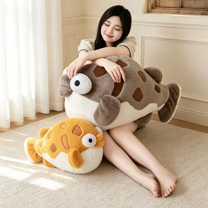 Adorable Pretty Striped Fish Plush Soft Stuffed Animal Toy Cute Cozy Cushion Doll For Kids Bedroom Home Decor Great Gift
