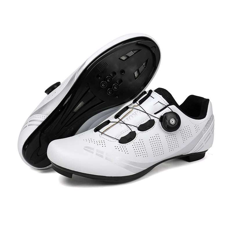 Men Cycling Shoes Road Bikes Women Racing Competition Self-Locking Speed Cycling Sports Shoes Women Spd Cleats Cycling Shoes