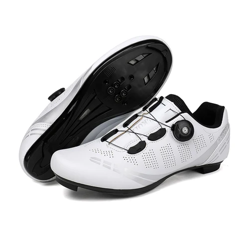 Zapatos de ciclismo para hombre, bicicletas de carretera, competición de carreras para mujer, zapatos deportivos de ciclismo de velocidad con bloqueo automático, tacos Spd para mujer, zapatos de ciclismo