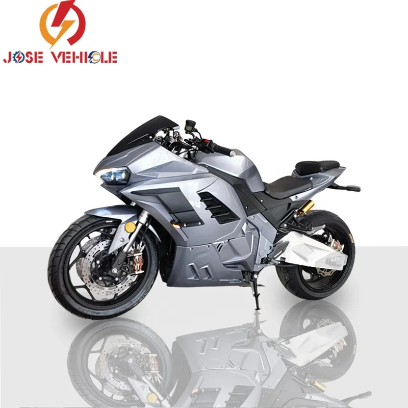 2024 Jose New Desgin Single Swing Arms 8000w Motor 140km/h Speed Moto with Forged Rims Racing Electric Motorcycle