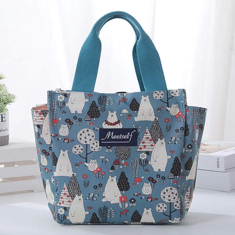 Women's waterproof handbag fashion simple large capacity lunch bag out shopping handbag simple daily large bag