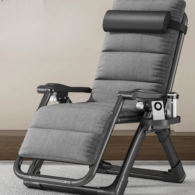 

Multi-function Recliner for the Elderly Foldable Armchair with Thickened Backrest Comfortable Nap Chair for Balcony or Living