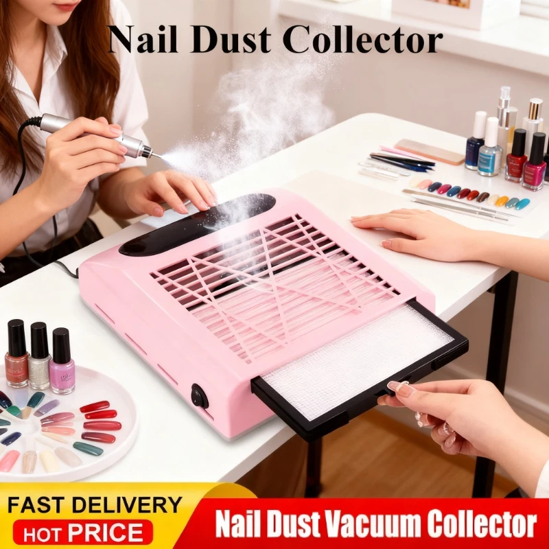 

Пылесборник для ногтей, маникюрные станки, мощный пылесос для ногтей со съемным фильтром, вентилятор для извлечения ногтей, инструмент для дизайна ногтей