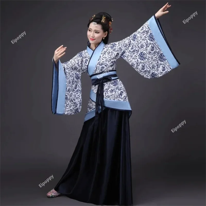 Stage Dance Dress Chinese Traditional Costumes New Year Adult Tang Suit Performance Hanfu Female Cheongsam