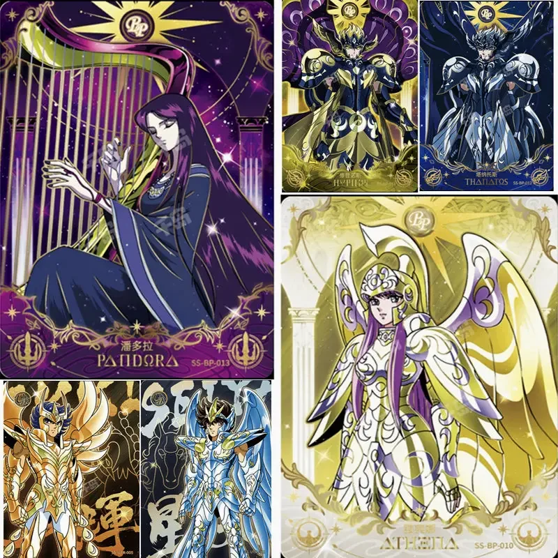 KAYOU Original Saint Seiya Card Anime Figures Rare UR BP Full Set Single Cards Collection Toys Athena Pope Poseidon