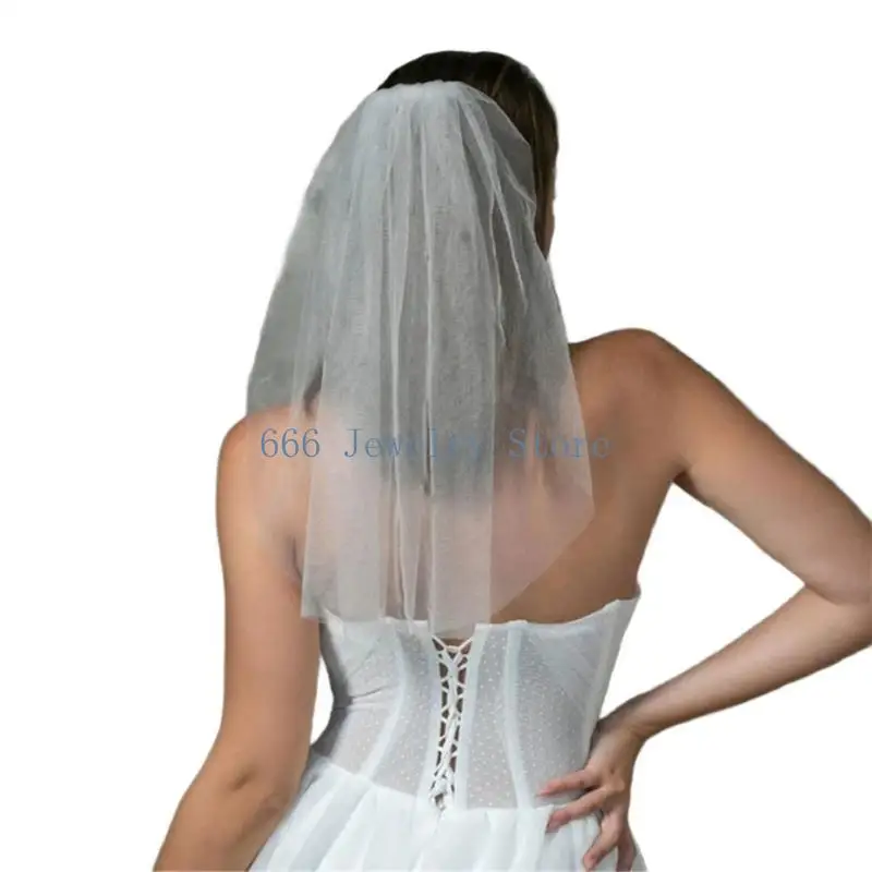 

F2TD Свадебная фата с жемчугом для девочек, фата с шипами из жемчуга для вечернего ужина, стильные наряды