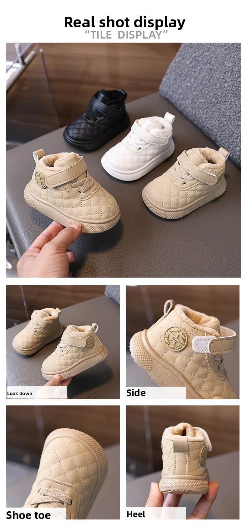2026 Herbst Winter Kinderstiefel Warme Plüsch-Stiefel für Jungen und Mädchen Modische Kinder-Freizeitschuhe Jungen- und Mädchenstiefel für Kinder – Detail 2