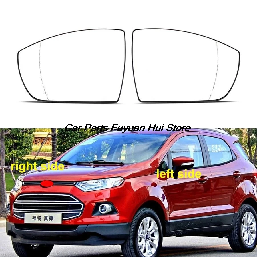 Car Mirrors For Ford Ecosport 2013 - 2019 Car Accessories Exterior Mirrors Reflective Glass Lens Rearview Mirror Lenses