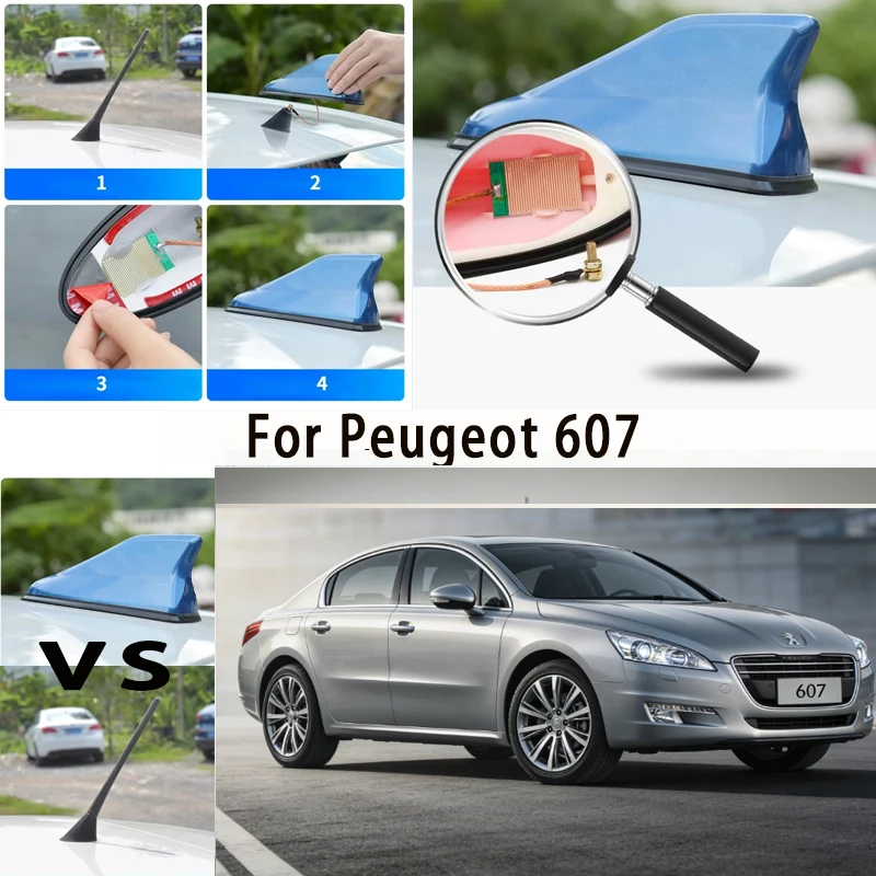 

For Peugeot 607 Car Trunk Anti-Collision Reflective Warning Safety Tape 1Pcs Auto Rear Bumper Protector Sticker