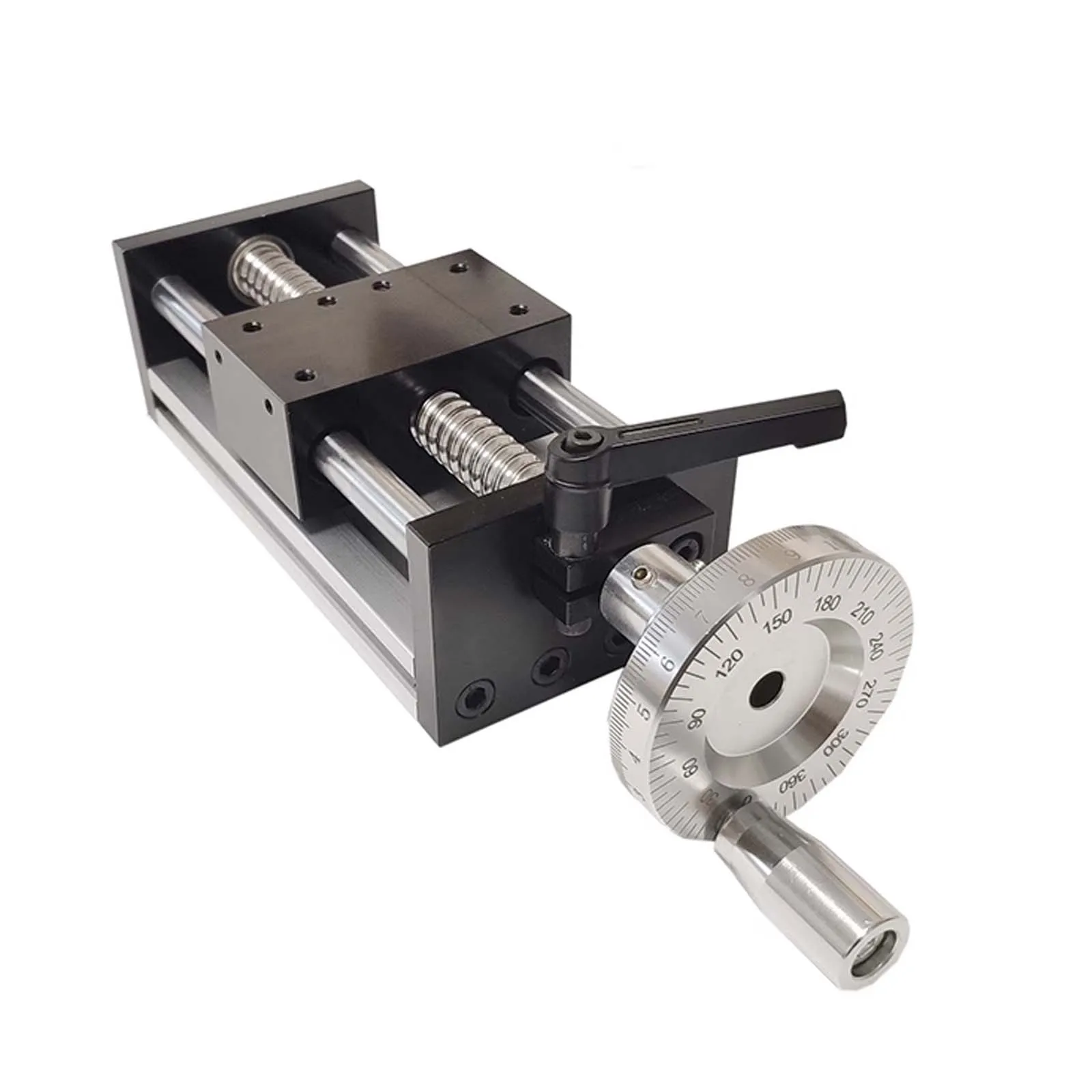 

Manual Ball Screw Sliding Table with Precision Scale Linear Slide Actuator Dual Optical Axis Hand Crank for CNC Tool 3D Printing