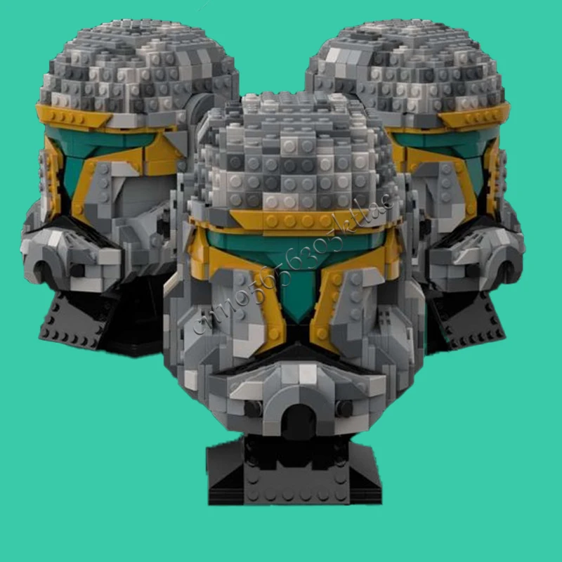 881PCS Star Plan MOC Helmet Clone Commando Gregor Model DIY Custom Puzzle Architecture Education Assembly Model Birthday Xma Toy