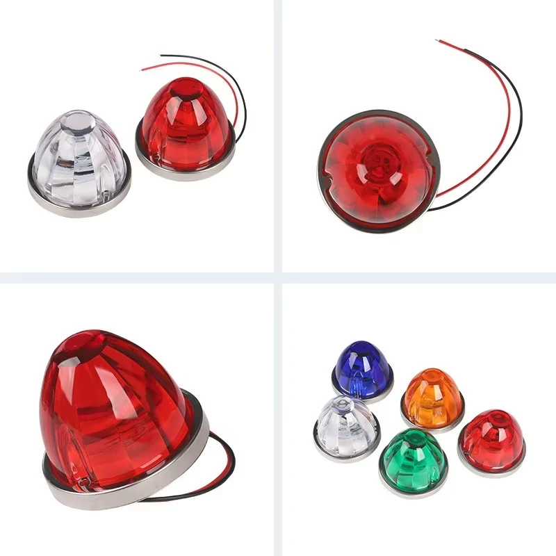 Truck Side Marker Lights LED Side Marker Indicator Turn Signal Brake Lamp Semi Truck Trailer Under Glow Wheel Lights For Truck