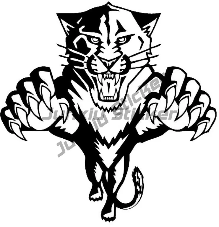 

PANTHERS HELMET Car Hard Hat Stickers