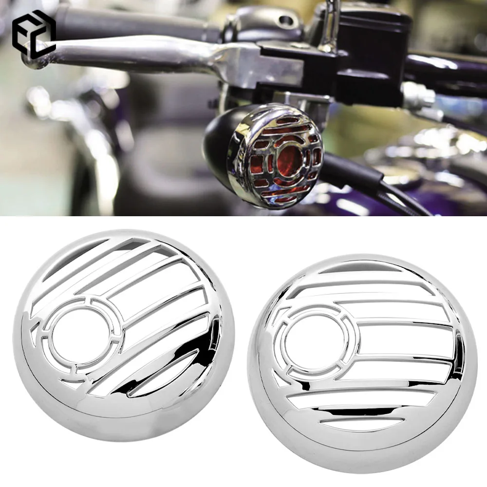 Motorcycle Turn Signal Taillight Grill Cover Fit  For Harley Fat Boy FLFB FXFB Street Bob FXBB FXSB FXBR FXLR  Low Rider FXLR
