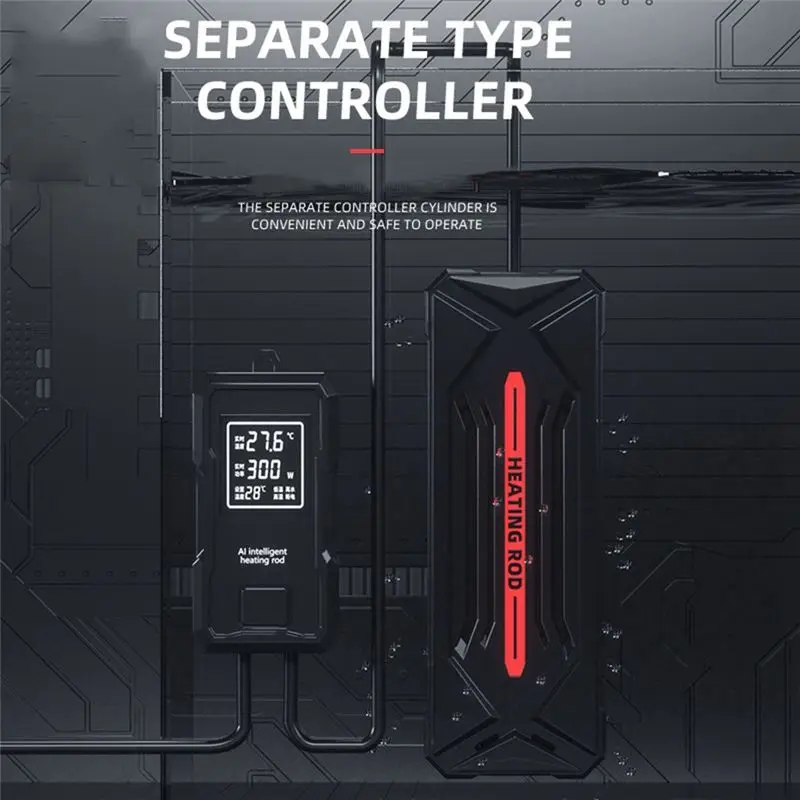 NEW HOT in Stock-Aquarium Heater With Digital Display-High Power External Control,Automatic Thermostat,Real-Time Power