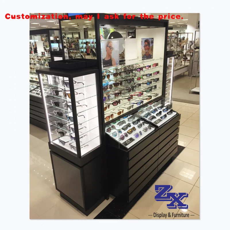 

custom.Optical Furniture Sunglasses Display Cabinet showcase Optical Cabinet showcase Glass Optical showcase Eyewear Display Sta