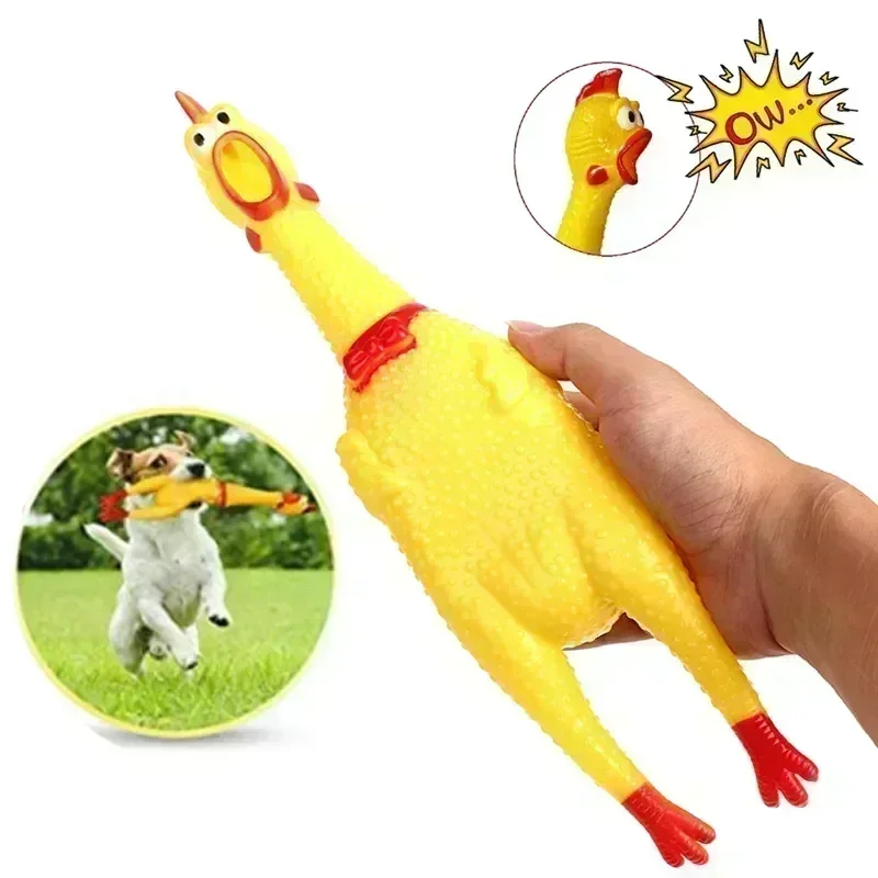 Crazy Huge Rubber Chicken Toy Giant Screaming Noise Makers for Parties Pranks Practical Jokes Squeaks Up To Novelty Gag Toys