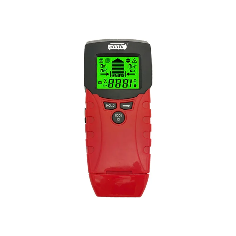 

Детектор для стен TM100 6-в-1: металлоискатель, измеритель влажности древесины