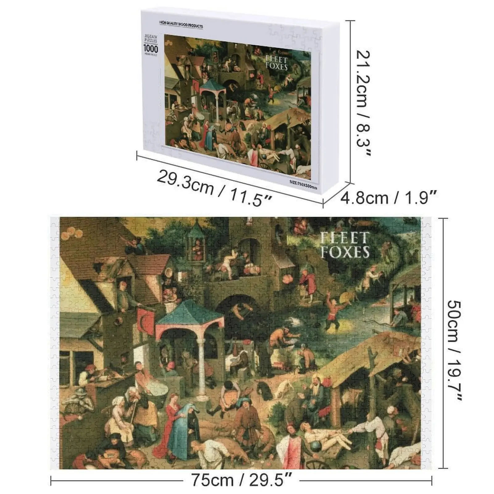 Frota de raposas quebra-cabeça imagem personalizada brinquedos para crianças quebra-cabeça de animais de madeira