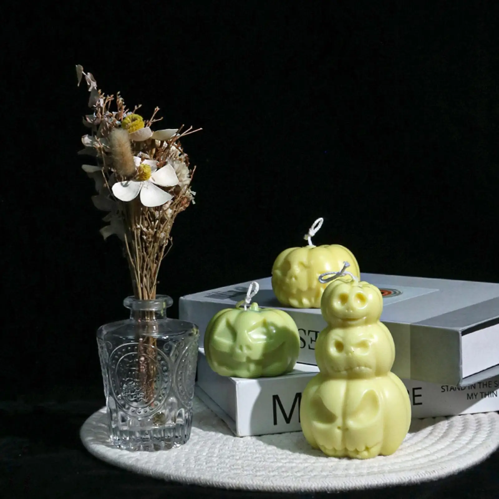 Pumpkin Candle Silicone Model Making 3D Silicone Candle Making Plaster Polymer Clay Crafts Professional for Valentine's Day